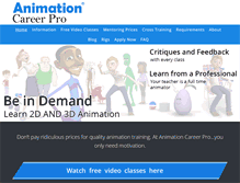 Tablet Screenshot of animcareerpro.com